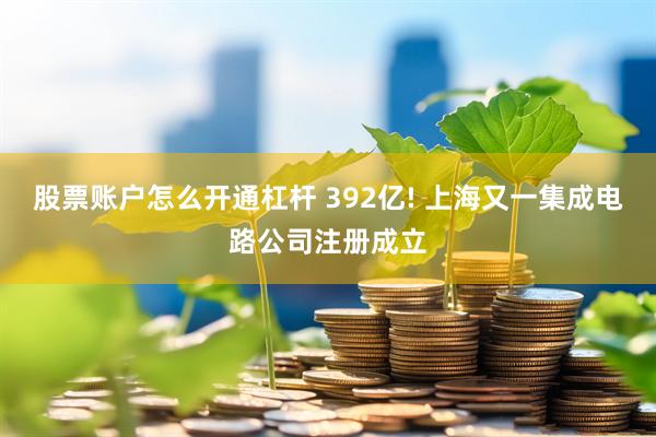 股票账户怎么开通杠杆 392亿! 上海又一集成电路公司注册成立